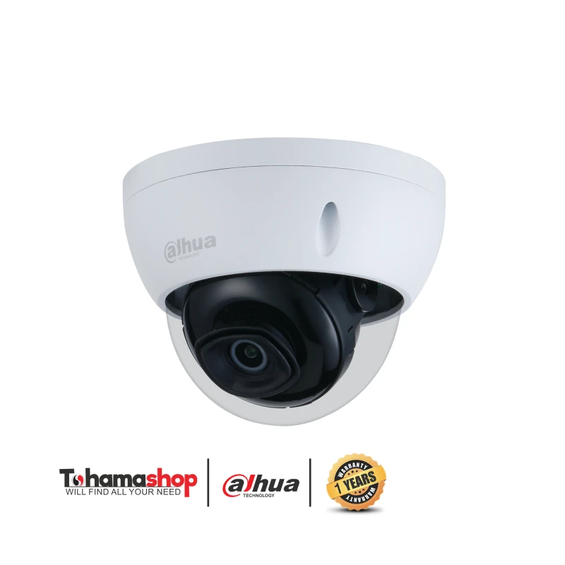 كاميرا شبكية داهوا داخلية دقة 4 ميجا بكسل بتدعم كارت ميموري غلاف زجاجي WDR